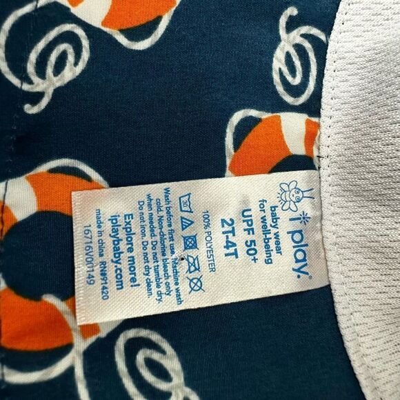 IPlay Sun Protection Hat 2T-4T Lifesaver Print - Picture 7 of 8